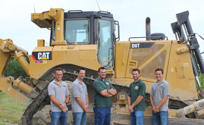 Jim Brueggemann's five eldest sons, (from left to right) Dominic, Nicholas, Gabriel, Jerome, and Ignatius (2016)